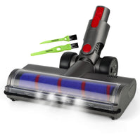 1 x RAW Customer Returns Italdos Motorized Electric Turbo Brush Compatible for Dyson V7 V8 V10 V11 V15 Brush with Soft Roller for Parquet, Tiles with LED Light, Great Suction Power - Soft Roller - RRP €46.64