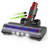 1 x RAW Customer Returns Italdos Motorized Electric Turbo Brush Compatible for Dyson V7 V8 V10 V11 V15 Brush with Soft Roller for Parquet, Tiles with LED Light, Great Suction Power - Soft Roller - RRP €46.64