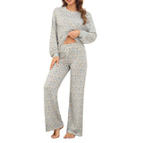 1 x Brand New ANGGREK Women s Pajama Sets Long Sleepwear Women s Pjs Set Long Pajamas Women s Pajamas Women Pattern 1 XL - RRP €39.45