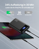 1 x RAW Customer Returns INIU External battery 20 W, PD3.0, QC4.0, fast charging, 20,000 mAh, LED display, external battery, 3 USB C outputs, for iPhone 12 and 11, Airpords, Samsung S20, Huawei, Xiaomi, Oppo, iPad, tablet and more - RRP €30.24