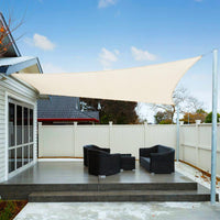 1 x RAW Customer Returns AXT SHADE Awning Waterproof Rectangular 2.5 x 4 m Weather Protection Sun Protection PES Polyester with UV Protection for Patio Balcony Garden Cream We Make Special Sizes  - RRP €40.45