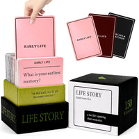 22 x Brand New 150 Pack Life Story Interview Kit Cards - Tales Life Story Interview Kit, Story of Your Life with Question Cards, Your Life Story Interview Cards Getting to Know Parents and Grandparents - RRP €422.4