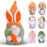 34 x Brand New Dlishka Easter decoration gnome plush, Easter gnome with garden gnome design, unique Easter decoration, Easter gift for children, spring decoration and lucky charm Easter decorations. Orange  - RRP €205.36