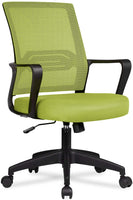 1 x RAW Customer Returns COMHOMA Office Chair Ergonomic Desk Chair Swivel Chair with Mesh Backrest Rocking Function Height Adjustable Green - RRP €30.0