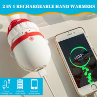 7 x Brand New Hand Warmer Rechargeable, USB Pocket Warmer with 6000 mAh Portable Power Bank Digital Electric Hand Warmer with 2 Heat Levels Winter Gifts for Women, Men, Families, Outdoor Sports - RRP €252.0