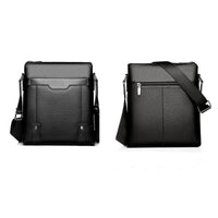 2 x RAW Customer Returns Waterproof Men s Leather Shoulder Bag Business Men s Crossbody Bag Everyday Bags Sling Work Bag with Free Wallet for iPad Tablets - RRP €66.0