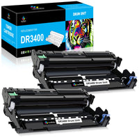 1 x RAW Customer Returns LeciRoba DR3400 for Brother DR-3400 Drum for Brother DCP-L5500DN L6600DW HL-L5000D L5100DN L5200DW L6250DN L6300DW L6300DWT L6400DW L6400DWT MFC-L5700DN L5750DW L6800DW L6800DWT L6900DW 2 Pack  - RRP €39.99