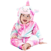 1 x RAW Customer Returns Unisex Baby Winter Romper Rabbit Tiger Sewing Animal Style Flannel Cosplay Halloween Costume Outfit - RRP €32.98