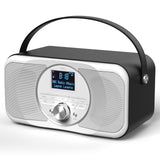 1 x RAW Customer Returns Portable DAB Plus, FM and DAB radio battery operated with Bluetooth - digital battery radio battery with 4 hours of battery life - portable radio battery operated or mains operated, kitchen radio with carrying handle - RRP €50.41