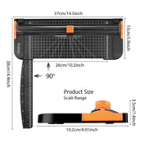 2 x RAW Customer Returns Meafeng Paper Cutter 12 Inch A4 Paper Cutting Machine Paper Cutter with 2 Replacement Blades Automatic Safety Protection and Side Ruler for Paper, Photos, Craft Project, Label - RRP €28.22