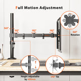 1 x RAW Customer Returns Redbat monitor arm with ventilated laptop tray, fully adjustable for 13 to 32 inch LCD LED screen up to 16 inch notebook, 2 mounting options, tilt, swivel rotate - RRP €34.91