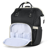 1 x RAW Customer Returns Vicloon Baby Diaper and Bottle Backpack Bag, Large Capacity Changing Backpack for Mom and Dad White  - RRP €18.66