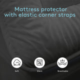 1 x RAW Customer Returns Autsel 3D Double Mattress Topper 160 x 200cm Extra-Soft Anti-allergic Mattress Cover with 4 Elastic Corners White  - RRP €39.31