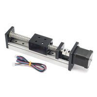 1 x RAW Customer Returns Befenybay 150mm Length Linear Stage Actuator with Square Linear Rails Ball Screw SFU1605 with NEMA17 Stepper Motor for DIY CNC Router Parts XY Z Axis - RRP €84.58