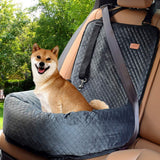 1 x RAW Customer Returns Car seat for dogs, safety seat for pets, suitable for any type of car, the dog seat made of high-quality short plush, removable and easy to clean. - RRP €58.98