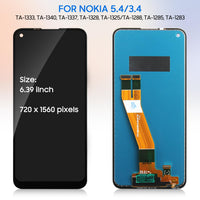 1 x RAW Customer Returns Replacement LCD Screen for Nokia 5.4 inch TA-1333 TA-1340 TA-1337 TA-1328 TA-1325 LCD Display Touch Screen Digitizer Assembly with Tools Black - RRP €35.99