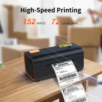 1 x RAW Customer Returns Yinleader Thermal Printer DHL Label Printer Label Equipment 4 6 Bluetooth Label Printer Mobile Phone Printing, Thermal Label Printer, Compatible with Barcode, Amazon, DHL, FedEx, UPS - RRP €79.99