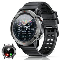 1 x RAW Customer Returns Smartwatch Men with Telephone Function 1.39 DIY HD Full Touch Screen Watches Fitness Tracker 30 Sports Modes Activity Tracker IP68 Waterproof Wristwatch with Sleep Monitor Pedometer Message Reminder - RRP €40.33