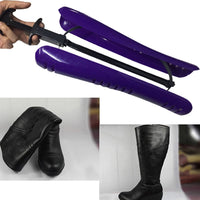 3 x Brand New Condello Casa boot shaper, boot stretcher, handle boot shaft shaper, knee-high boot support shape inserts, high boot holder, long boot shaft shaper inserts for women men 2 pieces, L 42 cm purple - RRP €116.97