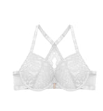 1 x Brand New SHEKINI Women s Front Closure Lace Push Up Bra Underwire Bra with Front Closure Adjustable Shoulder Strap to Beautify the Back - RRP €23.36