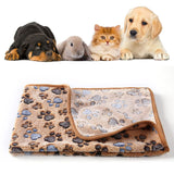 1 x Brand New Ultra-Soft Plush Dog Cat Blanket, Soft Warm Washable Pet Blanket, Pet Blanket Rug, Dog Cat Blanket, Pet Soft Paw Printed Cloths 76 52cm, Butyeak - RRP €20.4