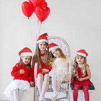 2 x RAW Customer Returns VFZILH Christmas Hat Pack of 12 Santa Hats Adult Santa Hats for Children Baby Christmas Hats Multipack Large Quantity Santa Hat Set Adult Christmas Hat - RRP €22.18