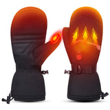 1 x RAW Customer Returns Heated Ski Gloves Men Women Kids Gloves Electric Rechargeable Battery Gloves for Winter Skiing Skating Snow Camping Hiking Heated Arthritis Hand Warmer Gloves - RRP €94.39