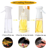 1 x Brand New Weqao spray bottle oil, oil sprayer for cooking oil, spray bottle glass, oil spray bottle, spray bottle 200ml, oil spray bottle, oil spray for hot air fryer, cooking oil spray bottle, olive oil spray, oil sprayer - RRP €20.4