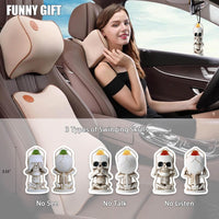 1 x Brand New Air freshener car funny x3, swinging skull car fragrance dispenser air freshener car tuning, car air freshener, car fragrance pendant-Black Ice - RRP €8.05