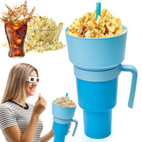 1 x RAW Customer Returns COLEESON Popcorn Bags, 2 in 1 Popcorn Bags Drinks Container, Popcorn Box, Popcorn Cup, Popcorn Bags with 32oz Capacity Made of Plastic for Movie Night Reusable A  - RRP €14.04