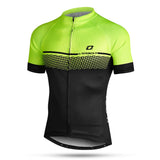 1 x RAW Customer Returns LAMEDA Short Sleeve Cycling Jersey Men Women T-Shirt Jersey Functional Shirt Elastic Breathable Quick-Drying Fabric Cycling Jersey for Cycling Outdoor Sports Black Green L  - RRP €29.99