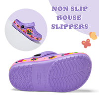 1 x RAW Customer Returns Hitopteu Children s Clogs Dinosaur Garden Shoes Slippers Garden Clogs Purple EU 28 - RRP €18.99