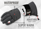 1 x RAW Customer Returns devembr Advanced ski gloves with wrist protection and removable lining, L - RRP €33.23