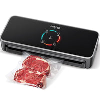 1 x RAW Customer Returns FRESKO Food Vacuum Sealer, Automatic Vacuum Sealer with Dry and Wet Mode, Powerful Suction, with 10 Vacuum Bags V3  - RRP €54.08