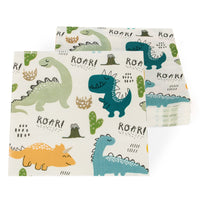 2 x RAW Customer Returns PARTY GO 40 PIECES Dinosaur Napkin, Colorful Paper Tableware for Children s Birthday 33 33CM - RRP €17.14