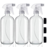 1 x RAW Customer Returns BELLE VOUS Empty Refillable Clear Atomizer Spray Bottle 3 pcs - Spray Bottle 250ml - 2 Jet Settings - Spray Bottle Cleaners, Water, Aromatherapy Essential Oils - RRP €18.14