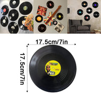 1 x RAW Customer Returns LZYKJGS Vinyl Record Retro, Pack of 8 Records Decoration Wall, Roll Music Party Decoration Record, for Decoration of Bars, Caf , Home, Party Random Pattern  - RRP €14.71