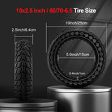 1 x RAW Customer Returns BANGTING 2PCS 60 70-6.5 E Scooter Solid Tires, 10x2.5 inch Solid Tires, 10 inch Replacement Tires for Ninebot G30 G30D G30E G30E G30LP G30D II G30 Max Black  - RRP €48.99