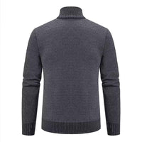 3 x Brand New Shuanghao Men s Knitted Jackets Cardigan Sweatshirt Sweater Pullover High Collar Stylish Norwegian Winter Warm Outdoor Thick Fleece Inside Knitted Leisure Sweater for Men Gray S - RRP €95.94