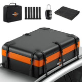 1 x RAW Customer Returns GEARZAAR 21 Cubic Feet Car Roof Box Folding Waterproof Roof Box Orange - RRP €34.8