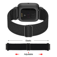 2 x Brand New Wizvv Strap Compatible with Versa 2 Versa Lite SE for Women Girls Elastic Adjustable Nylon Smart Watch Band for Versa 2 Versa Lite SE-6 PCS - RRP €29.24