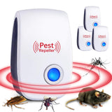 1 x RAW Customer Returns Ultrasonic Pest Repeller, 4 Pcs Ultrasonic Mosquito Repellent Professional Electronic Mosquito Repellent Insect Ultrasonic Mouse Repeller for Insects, Flies, Cockroaches, Spiders - RRP €20.14