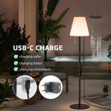 1 x RAW Customer Returns light to hope wireless table lamp floor lamp 2 in 1 warm white and RGB dimmable IP44 waterproof outdoor floor lamp for living room, balcony, restaurant, hotel black H100cm  - RRP €45.99