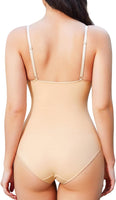 1 x RAW Customer Returns Gotoly Shapewear Women s Body Tummy Control Strong Shaping Body Shaper With Built-in Bra Shaping Body Thong Sculpting Corset Tummy Control Shaping Bodysuits Corset Body Former Fajas Colombianas Beige, M  - RRP €24.85