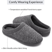 18 x Brand New SoftPeds women s memory foam slippers, terry cloth lined non-slip slippers, grey, 38 39 EU - RRP €326.52