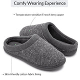 1 x Brand New SoftPeds women s memory foam slippers, terry cloth lined non-slip slippers, grey, 38 39 EU - RRP €18.14