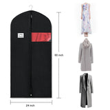 1 x RAW Customer Returns Syeeiex Garment Bag for Storage, 60 x 152 cm Breathable Fabric, Long Garment Bags for Dresses Coats Evening Dresses, 4 Pieces - RRP €19.15