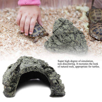 1 x RAW Customer Returns Fish Hiding Cave Aquarium Turtle Reptile Basking Hide Habitat Shelter Reptile Cave Huts Hiding Places for Aquarium Terrarium Decoration Ornament Non-Toxic Large Turtle Cave  - RRP €19.87