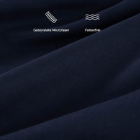 1 x RAW Customer Returns Blumtal fitted sheet 160x200cm made of microfibre - Oekotex certified bed sheet 160x200 in a set of 2 - fitted sheet 160x200 bed sheet 160x200 - fitted sheet - bed sheet - Dark Ocean Blue - Blue - RRP €27.62