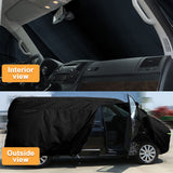 1 x RAW Customer Returns Car Cover Full Garage Replacement for Ford Transit Custom L1H1 2012-2022, 300D All Weather Car Cover for Indoor and Outdoor with Zipper Door and Windproof Strap L1H1  - RRP €92.99